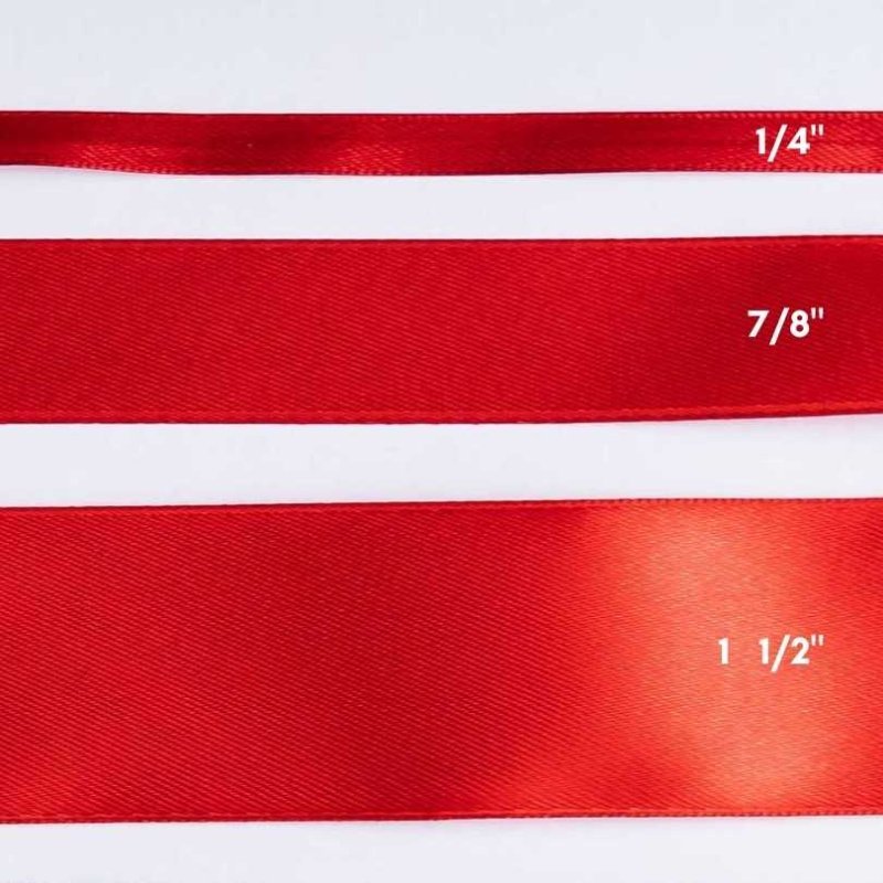 CINTA SATIN 7/8" ROJO  25yd