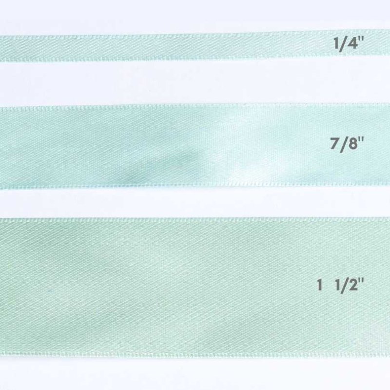 CINTA SATIN 1 1/2" VERDE PASTEL 25yd