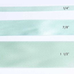 CINTA SATIN 1/4" VERDE PASTEL 50yd
