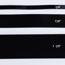 CINTA SATIN 7/8" NEGRO  25yd