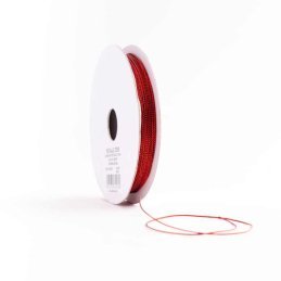 CORDON METAL ROJO 1mm x 25yd