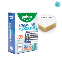 LAMINAS PARA PLASTIFICAR EN CALIENTE 175MIC CARNET – 100 UND