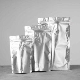 BOLSAS DE CAFE STAND UP 250g PLATEADAS (50und)