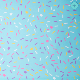 VINIL SPRINKLES  CELESTE 12"X12"
