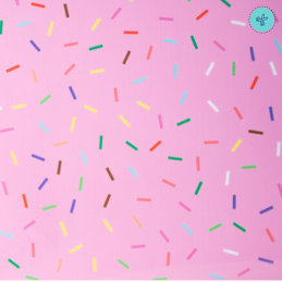 VINIL SPRINKLES  ROSADO 12"X12"