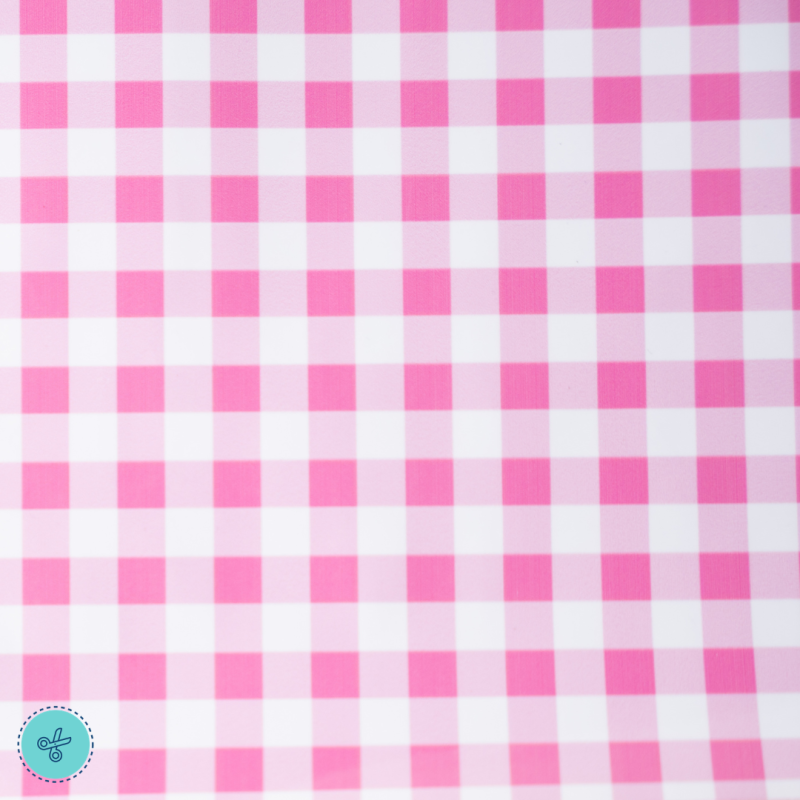 VINIL CUADROS ROSADO 12"X12"