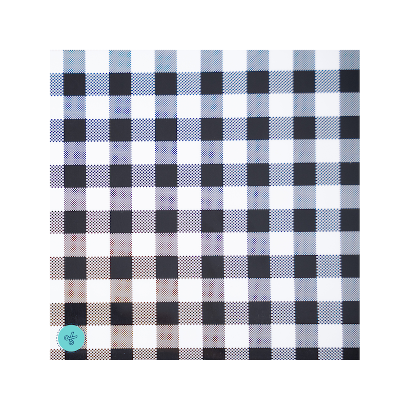 VINIL TEXTIL CUADROS BLANCO 12"X20"