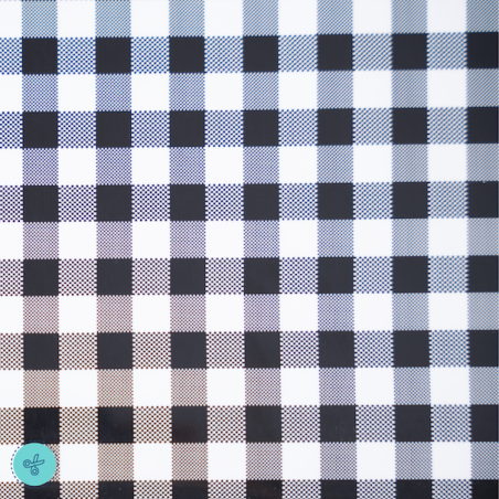 VINIL TEXTIL CUADROS BLANCO 12"X20"