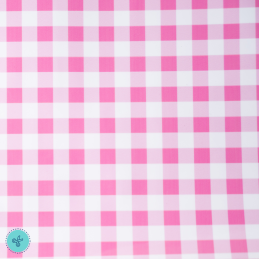 VINIL TEXTIL CUADROS ROSADO 12"X20"