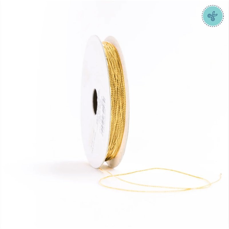 MS72 CORDON METAL DORADO 1mm x 25yd