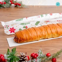 BASE BLANCA PARA PAN DE JAMON  45.5x11 CM - PAQ 12 UND