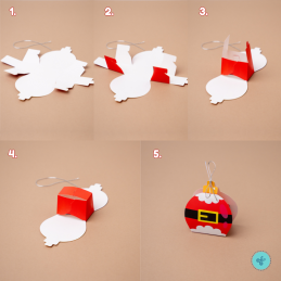 CAJITAS ADORNOS DE NAVIDAD 7X5X11CM (12UND) ESFERAS