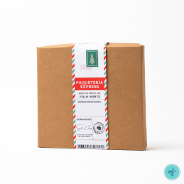 LISTON DECORATIVO OBSQ. CORREO SANTA 31.5X3.5" - 20UND