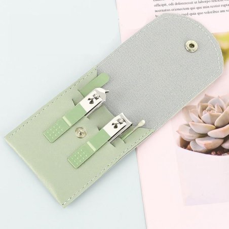 SET MINI SPA DE BOLSILLO MENTA 4 PIEZAS + ESTUCHE