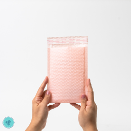 BUBBLE BAG S ROSADO15X20 cm -5.9X7.9" (50UND)