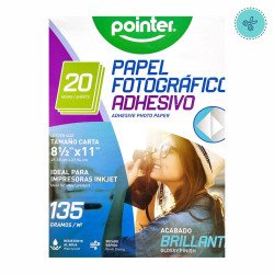 PAPEL FOTOGRAFICO ADHESIVO 135GRS  POINTER