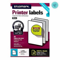 PRS-44 PAPEL FOTOGRAFICO ADHESIVO STUDMARK 135g CARTA - 20UN
