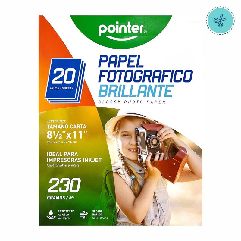 PAPEL FOTOGRAFICO 230GRS  POINTER