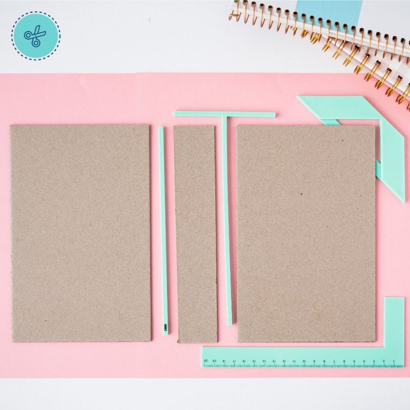 SET DE REGLAS PARA ENCUADERNACION (4 piezas + estuche)