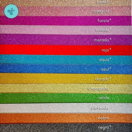 CART GLITTER COBRE 180GR 12"X12"