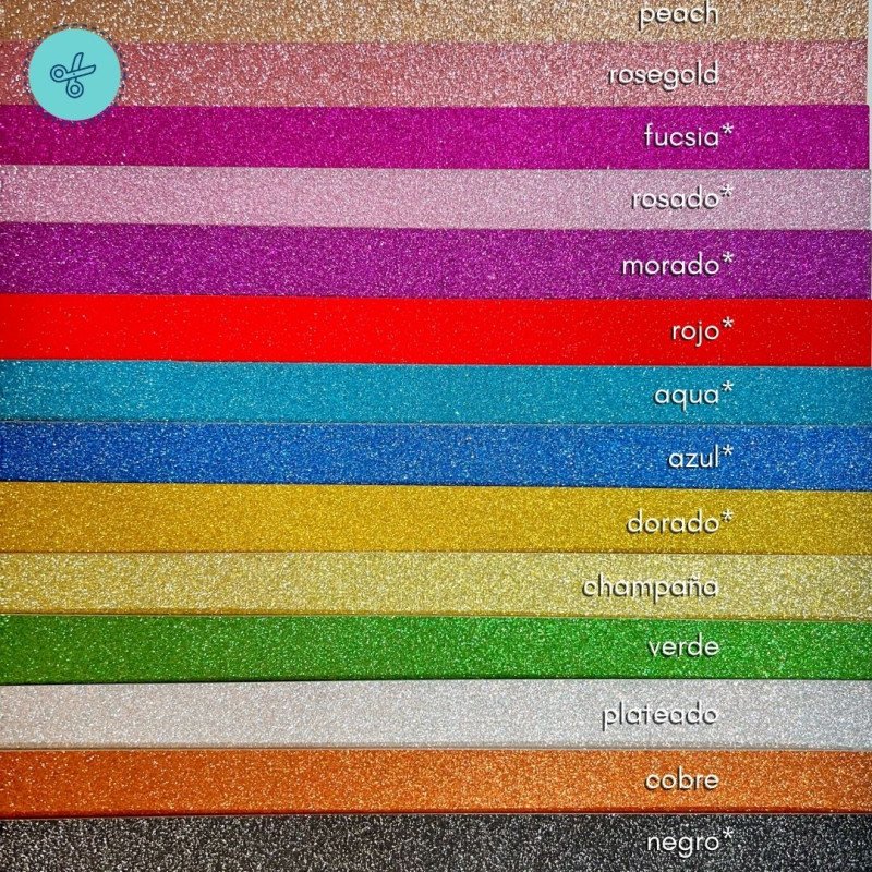 CART GLITTER AZUL 210GR 10"X10 1/2"