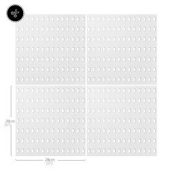 PEGBOARD BLANCO 28X28X1.2CM 