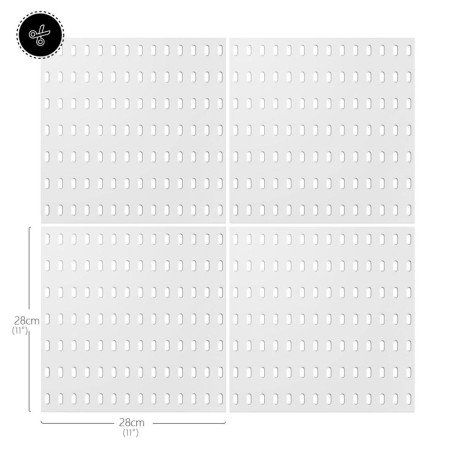 PEGBOARD BLANCO 28X28X1.2CM 