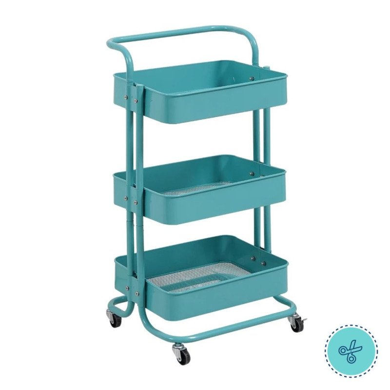 CARRITO METAL AQUA