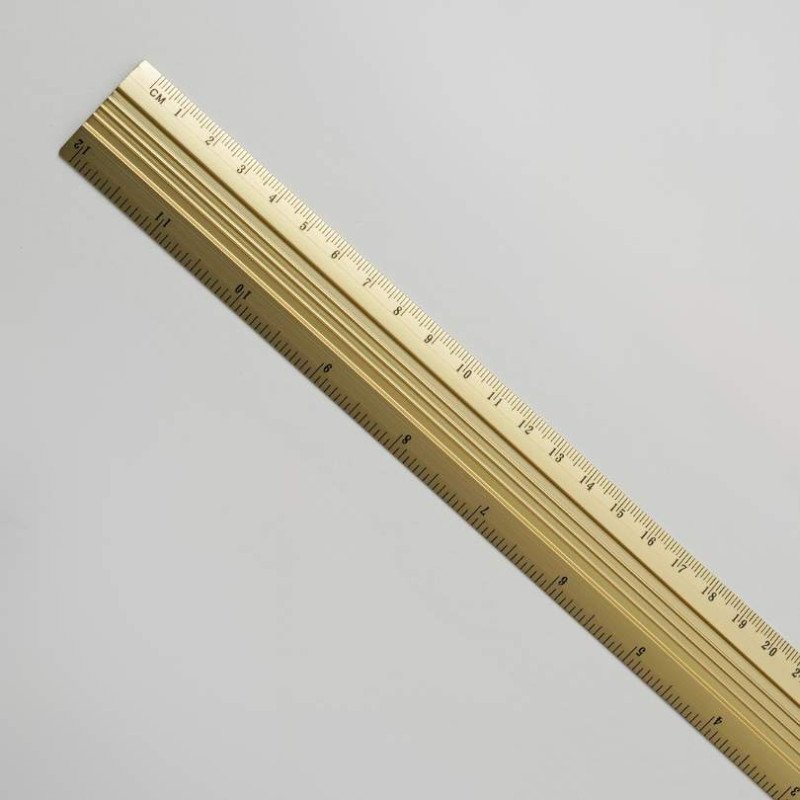 REGLA ALUMINIO DORADA 30CM POINTER