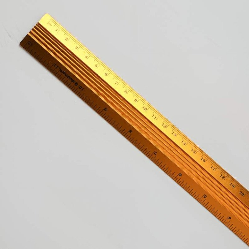 REGLA ALUMINIO NARANJA 30CM STUDMARK