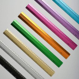 REGLA ALUMINIO DORADA 30CM POINTER