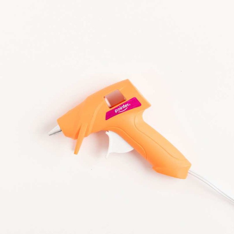 PISTOLA DE SILICON CHICA NARANJA POINTER