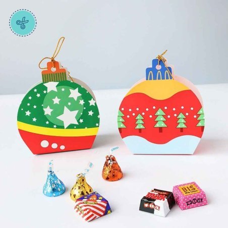 CAJITAS ADORNOS DE NAVIDAD 7X5X11CM (12UND)