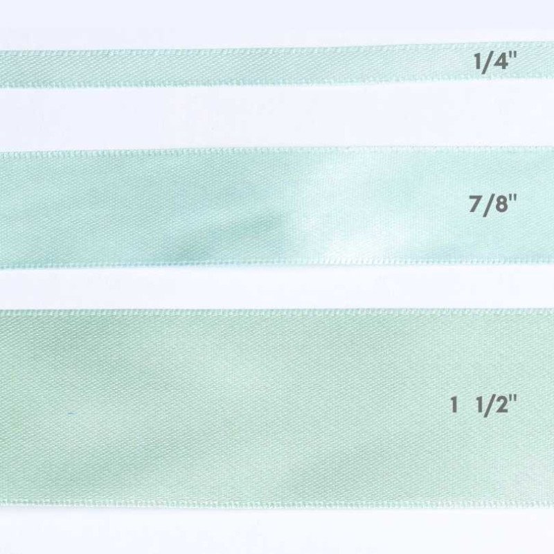 CINTA SATIN 7/8" VERDE PASTEL  25yd