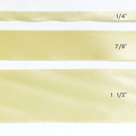 CINTA SATIN 7/8" AMARILLO PASTEL  25yd