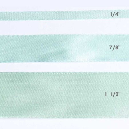 CINTA SATIN 1 1/2" VERDE PASTEL 25yd