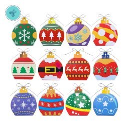 CAJITAS ADORNOS DE NAVIDAD 7X5X11CM (12UND)