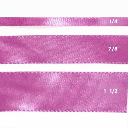 CINTA SATIN 1 1/2" FUCSIA 25yd