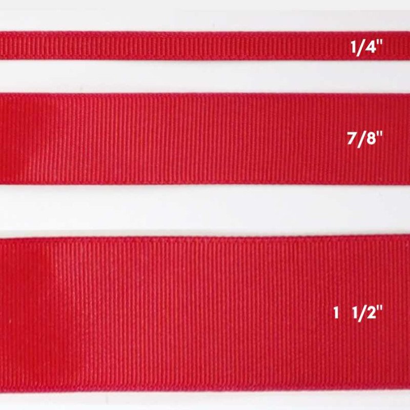 CINTA GRO 7/8" ROJO 50yd