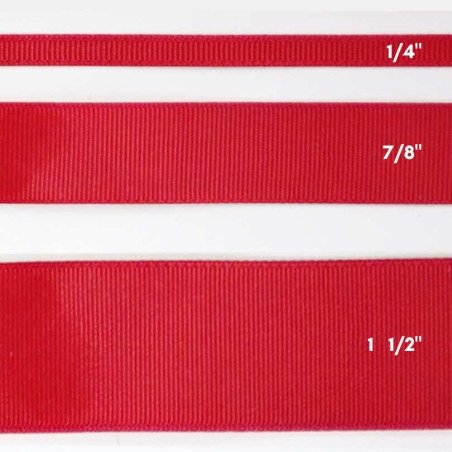 CINTA GRO 7/8" ROJO 50yd