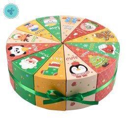 CALENDARIO DE ADVIENTO REDONDO 5.5X11X7.5CM (12UND)