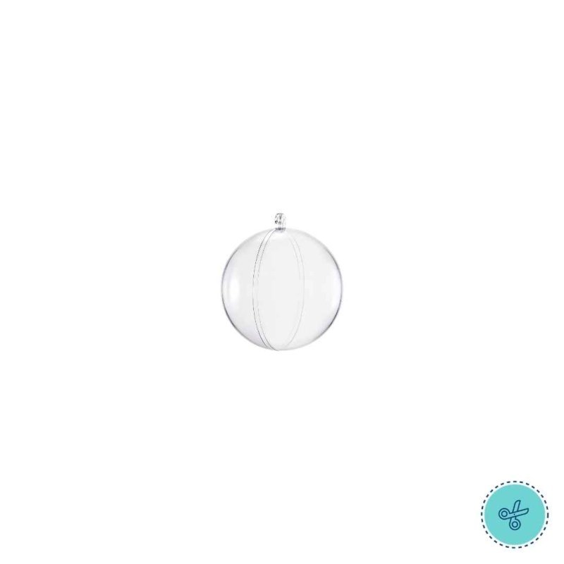 ESFERAS TRANSPARENTES 4CM  X12 UNDS