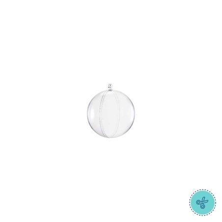 ESFERAS TRANSPARENTES 4CM  X12 UNDS