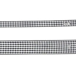 CINTAS GINGHAM 1" NEGRO  50yd