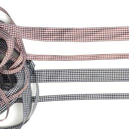 CINTAS GINGHAM 1" CHOCOLATE 50yd