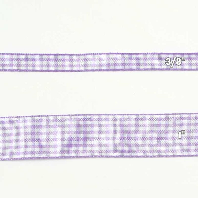 CINTAS GINGHAM  3/8" MORADO 50yd