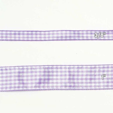 CINTAS GINGHAM  3/8" MORADO 50yd