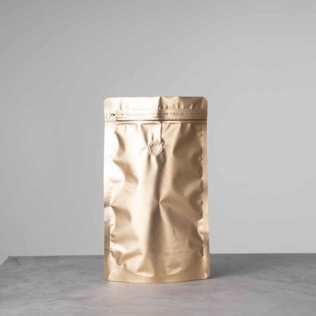 BOLSAS DE CAFE STAND UP 500g DORADAS (50und)