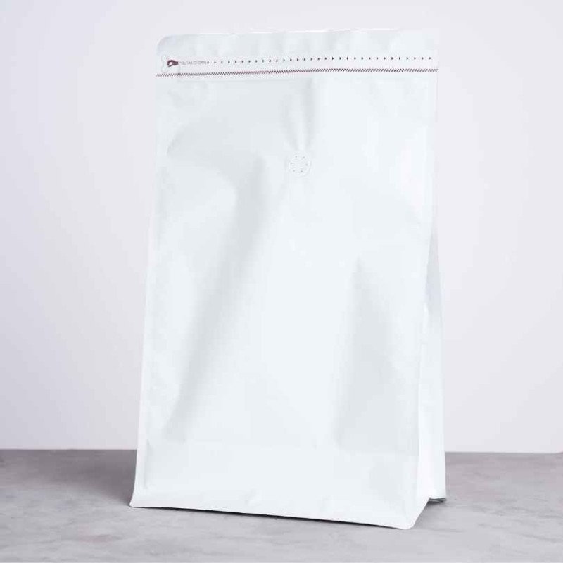 BOLSAS DE CAFE 8 LADOS 2.5Kg BLANCAS (50und)