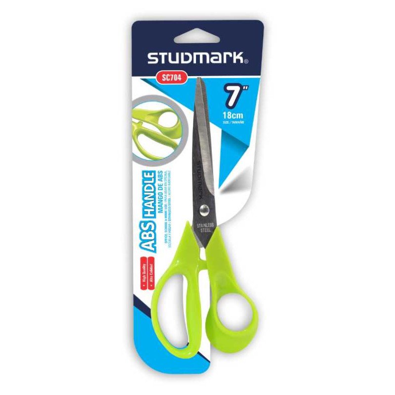 TIJERAS ABS 7" VERDE (SC704) STUDMARK